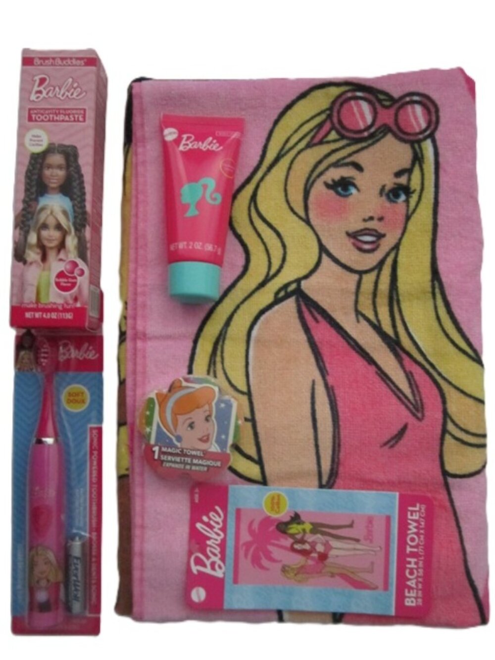 Beach Towel Barbie & Bath Items NEW